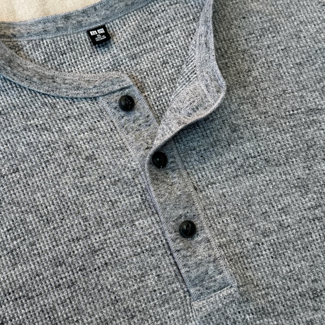 유니클로 와플 헨리넥 롱슬리브 XL 상품이미지3