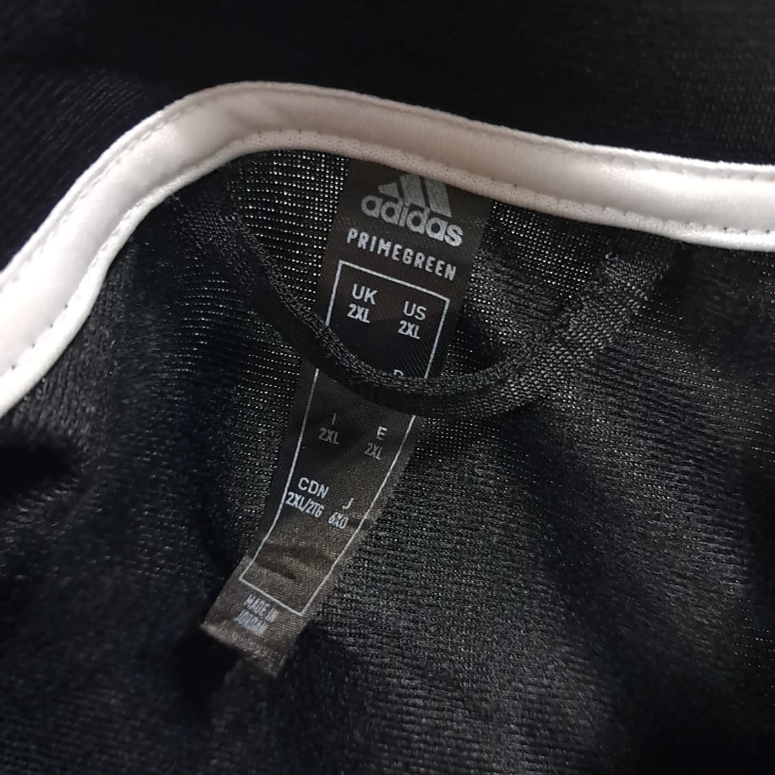 CK555 2XL 아디다스 블랙 삼선 프라임그린 트랙탑 집업 자켓 상품이미지3