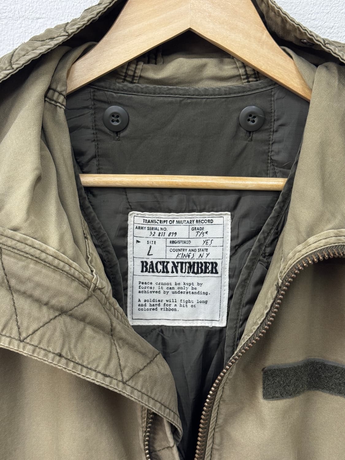 백넘버 야상 자켓(O41) 상품이미지2