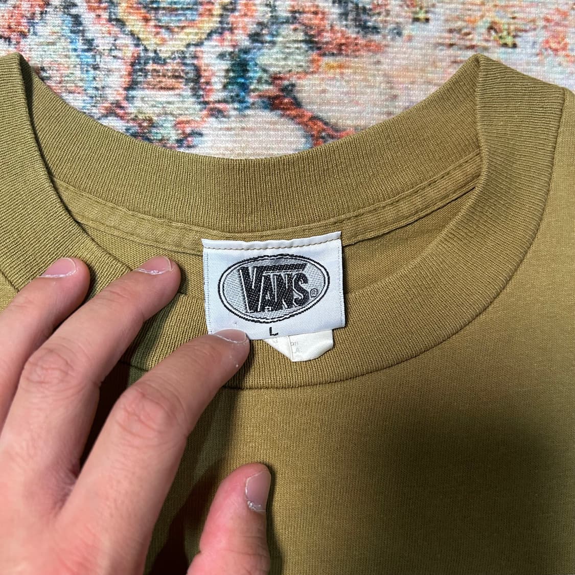 [XL] 90s made in usa 반스 프린팅 반팔 상품이미지3