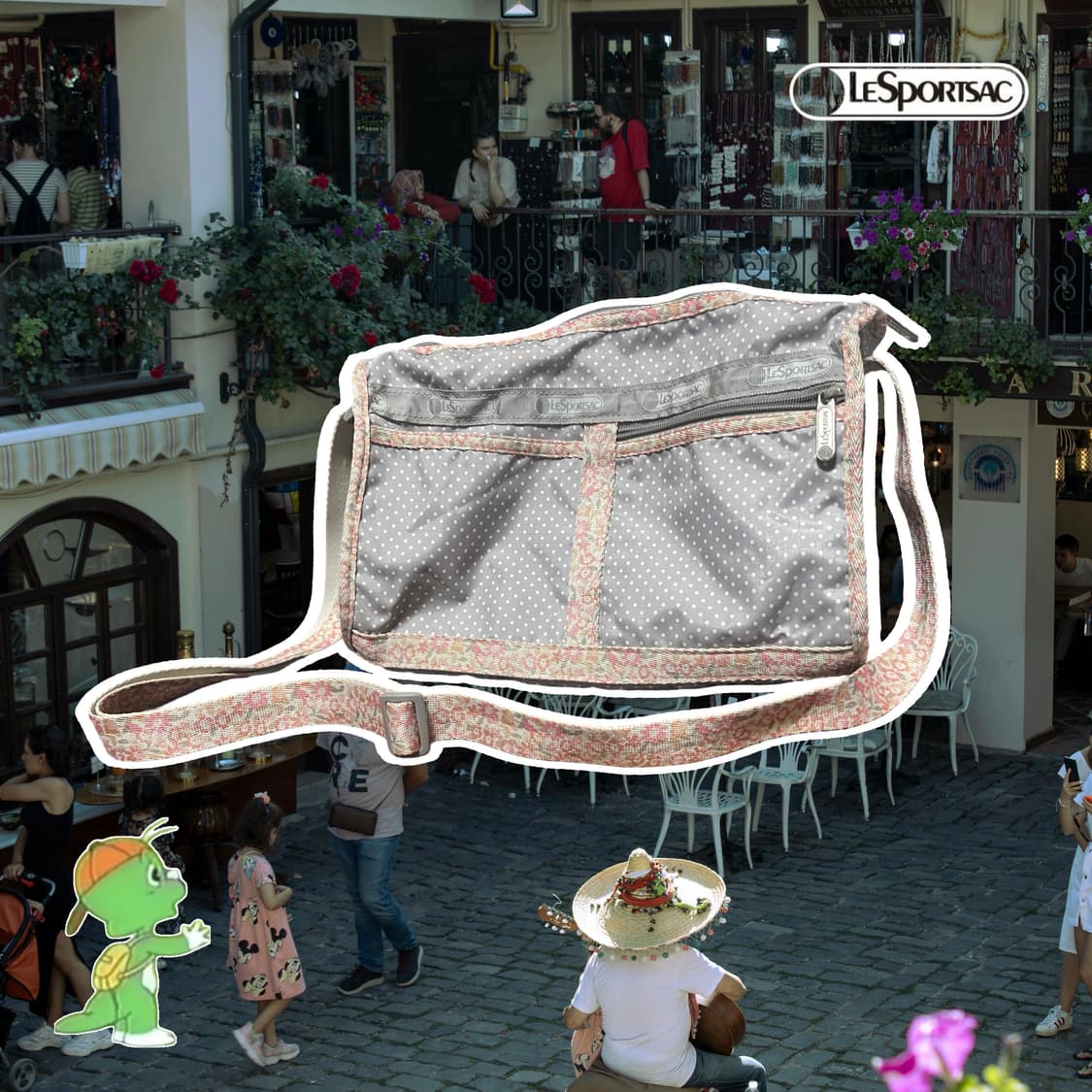 Lesportsac 레스포삭 로즈도트 크로스백 상품이미지1