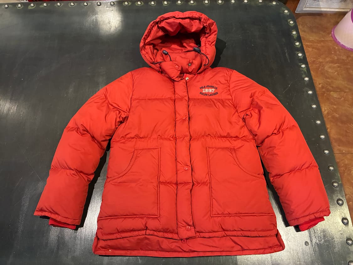 M) 폴로 진스 랄프로렌 구스 다운 패딩 레드 상품이미지1