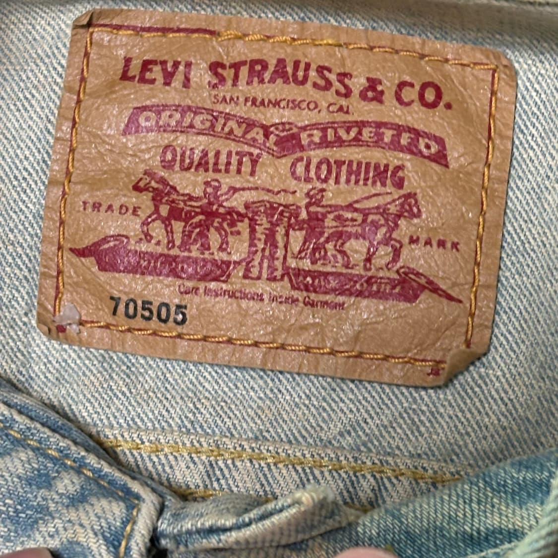 리바이스 70505 데님자켓 상품이미지7