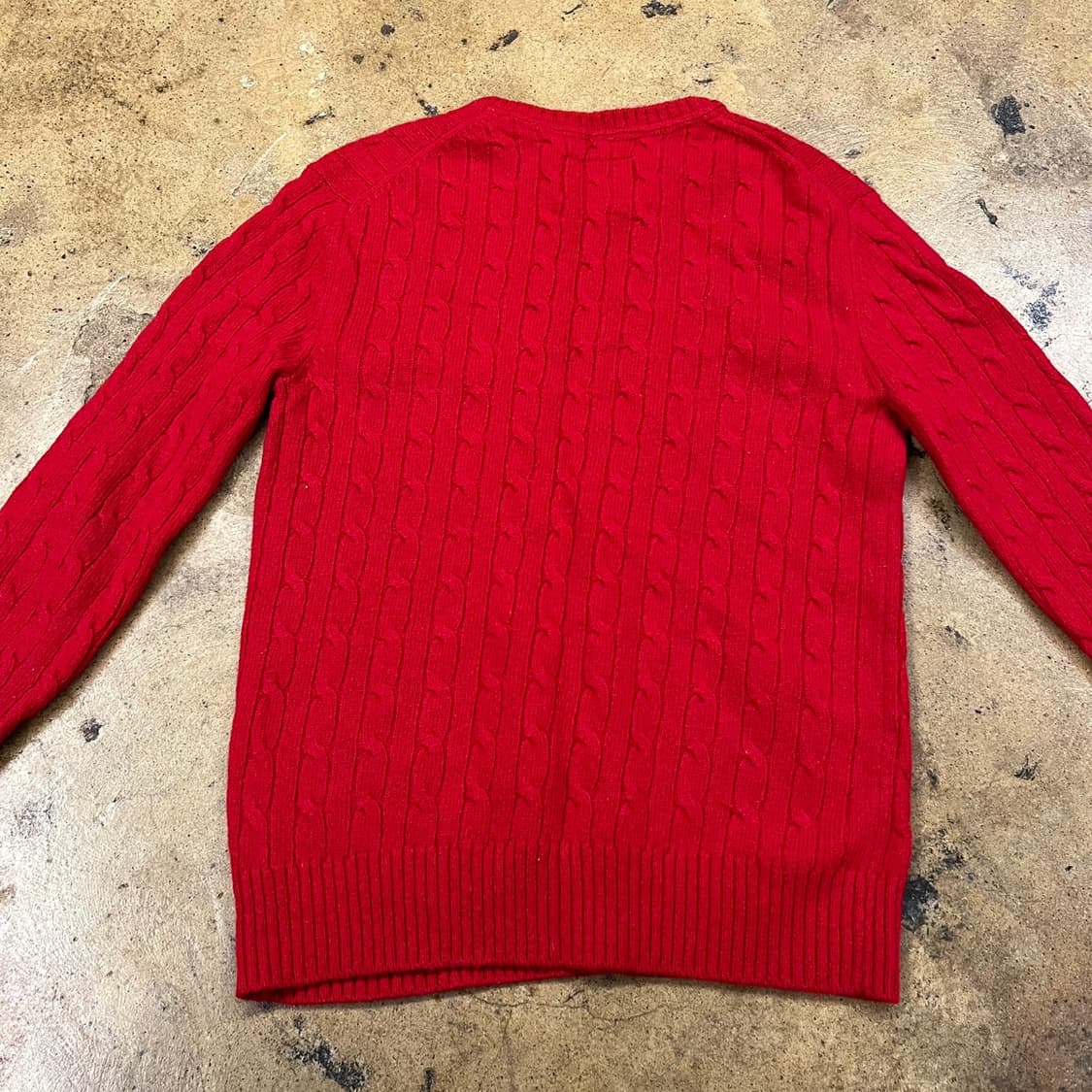 티니위니 레드 꽈배기 니트  상품이미지4