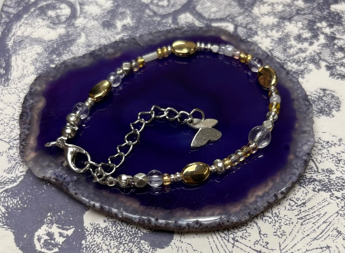 [W] 핸드메이드 비즈 팔찌 Golden 030 상품이미지7