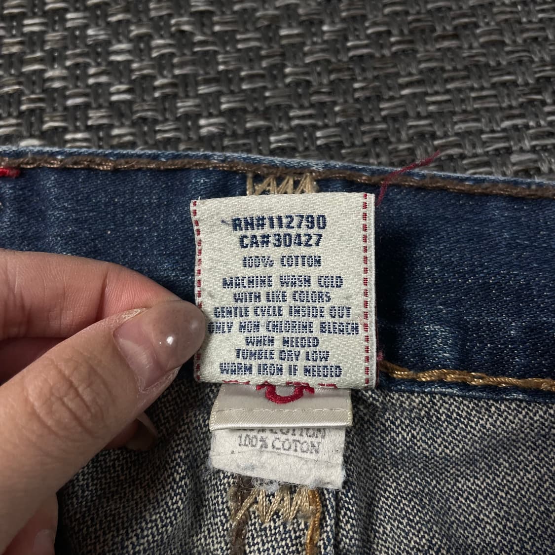 (31) 트루릴리젼 중청 스티치 워싱 데님 팬츠 상품이미지8