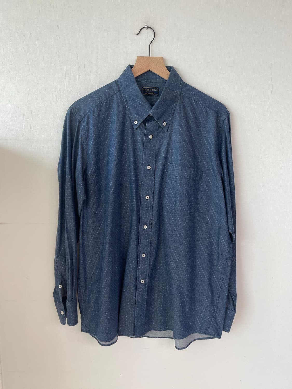 새빌로우 맞춤셔츠 데님 도트 105~110 (일본 수입원단) 상품이미지9