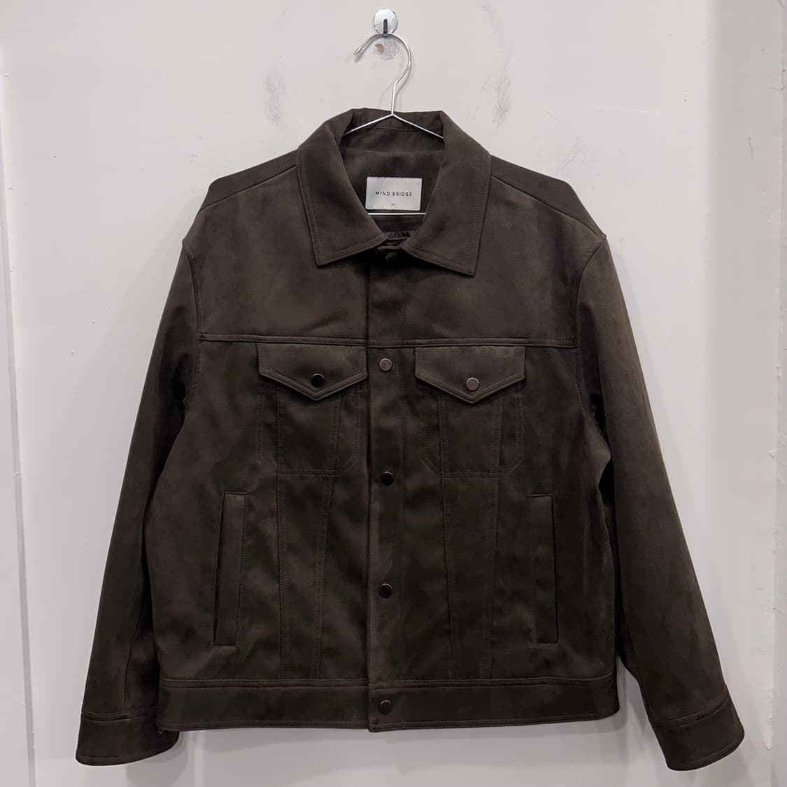 마인드브리지 스냅버튼 스웨이드 미니멀 자켓 상품이미지2