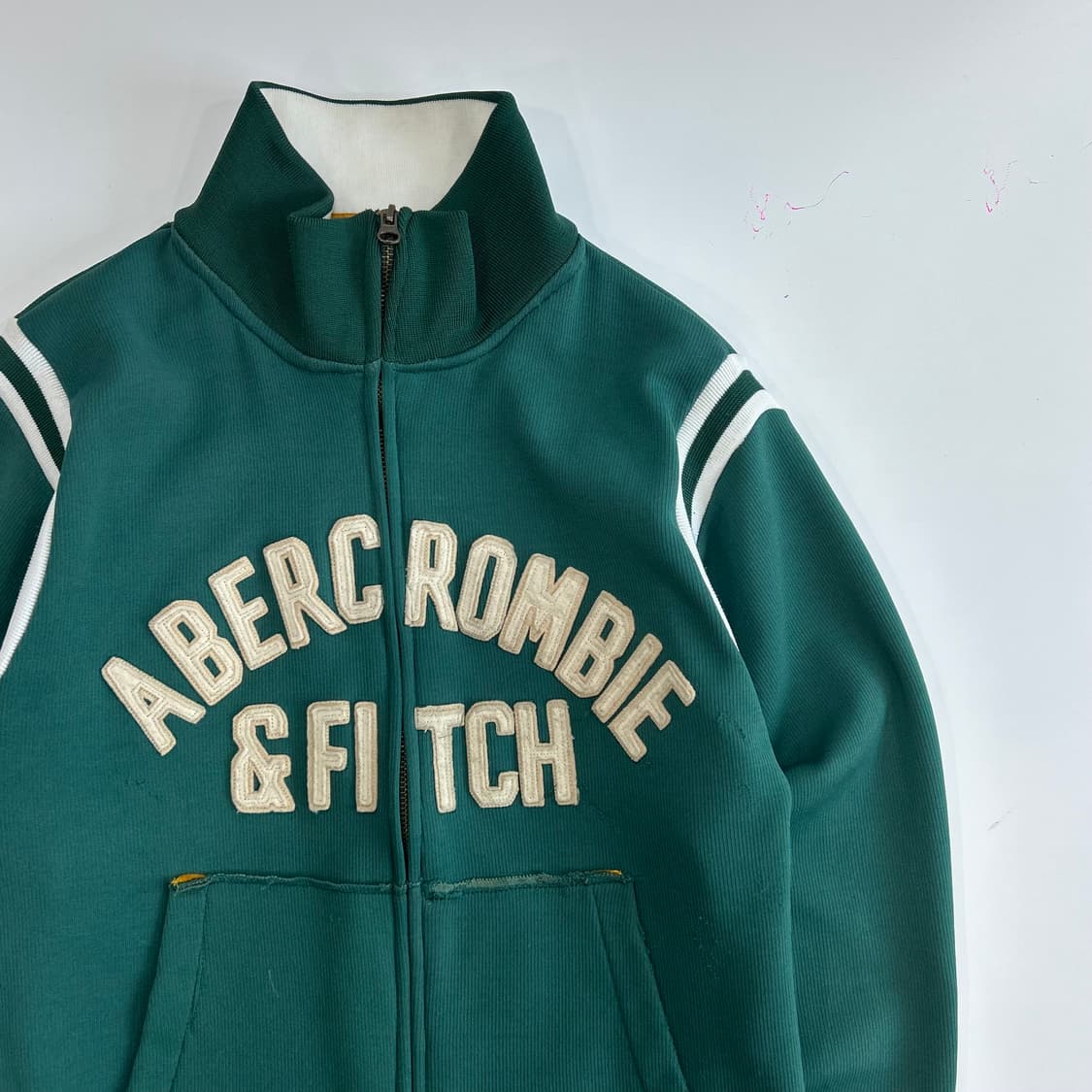 Abercrombie 아베크롬비 스펠아웃 그린 집업 상품이미지4