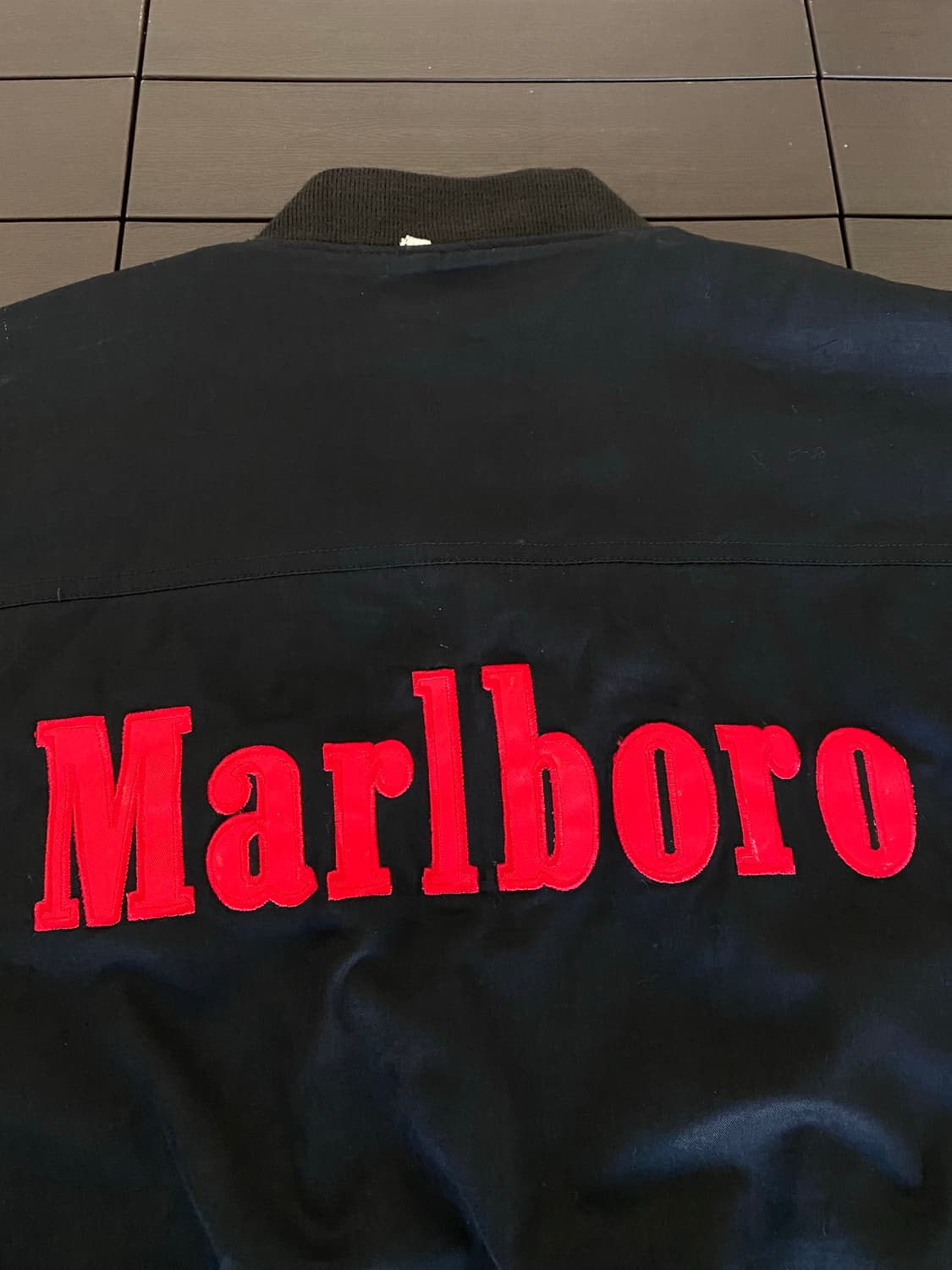 (M) 90s 빈티지 말보로 리버시블 봄버 자켓 상품이미지6