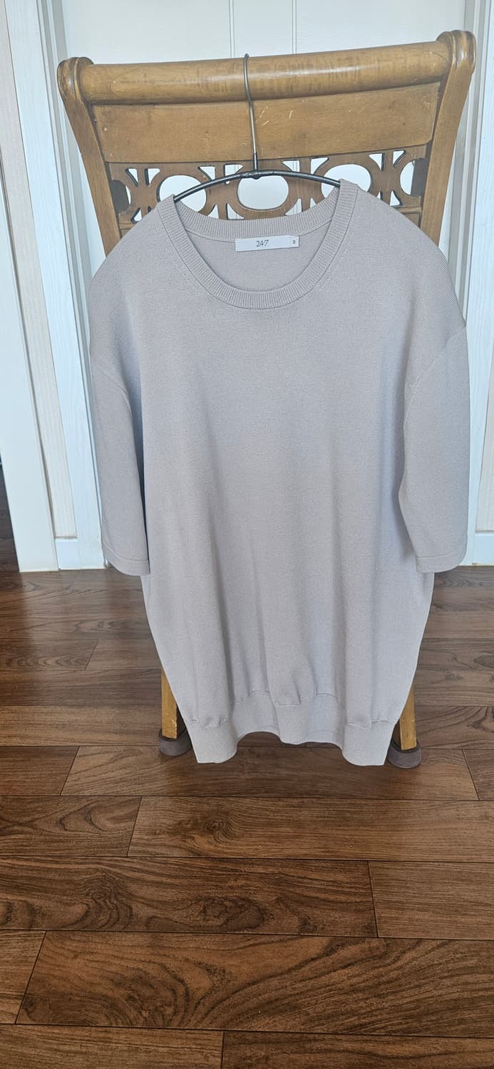 247시리즈 세미오버핏 니트탑 라이트베이지 M 상품이미지2