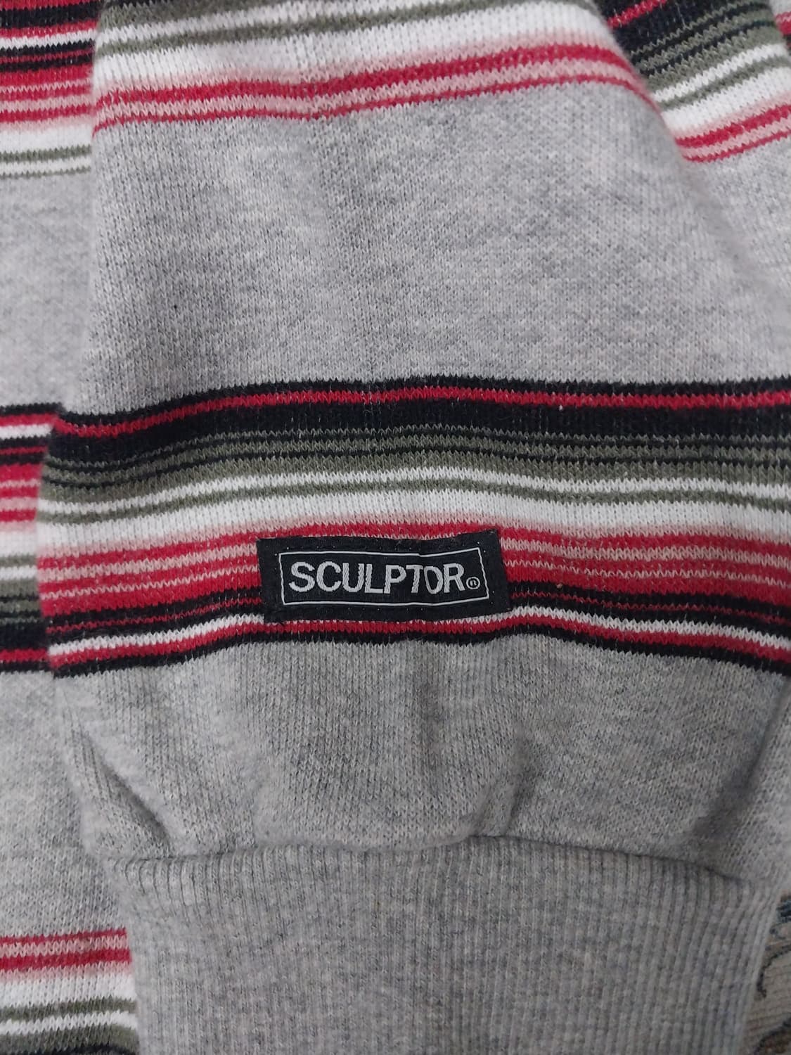 스컬프터 스트라이프 맨투맨 100-105 상품이미지2