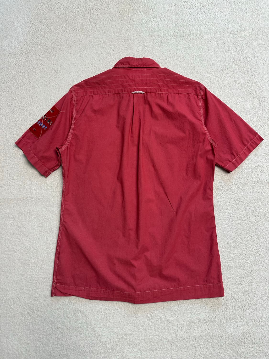 팀버랜드 딥레드 반팔 셔츠 상품이미지4