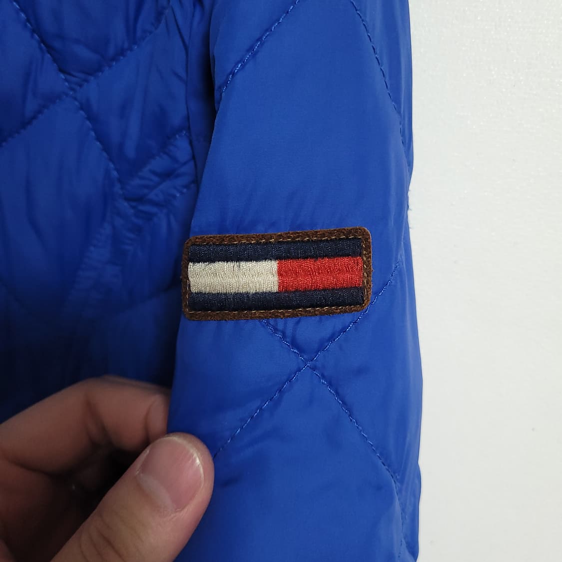 (L) 타미힐피거 블루 퀼팅 패딩 점퍼 상품이미지4
