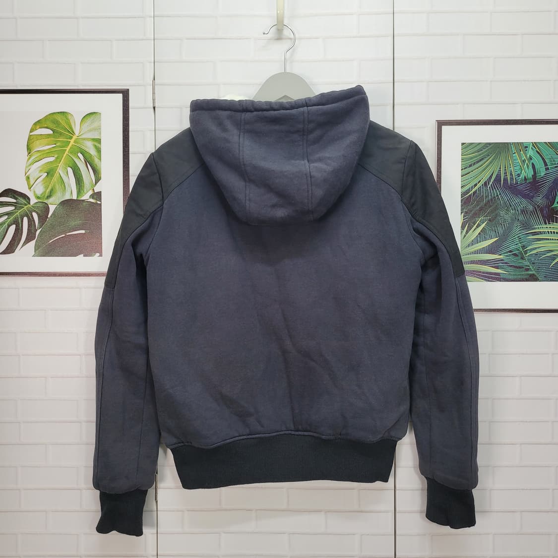 무스너클 칼링턴 후드 집업 자켓 블랙 S사이즈 상품이미지4