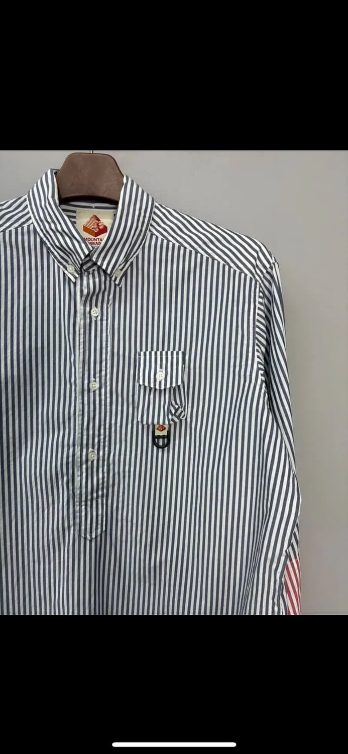 마운틴리서치 배색 스트라이프 아노락 셔츠 H1640 상품이미지3