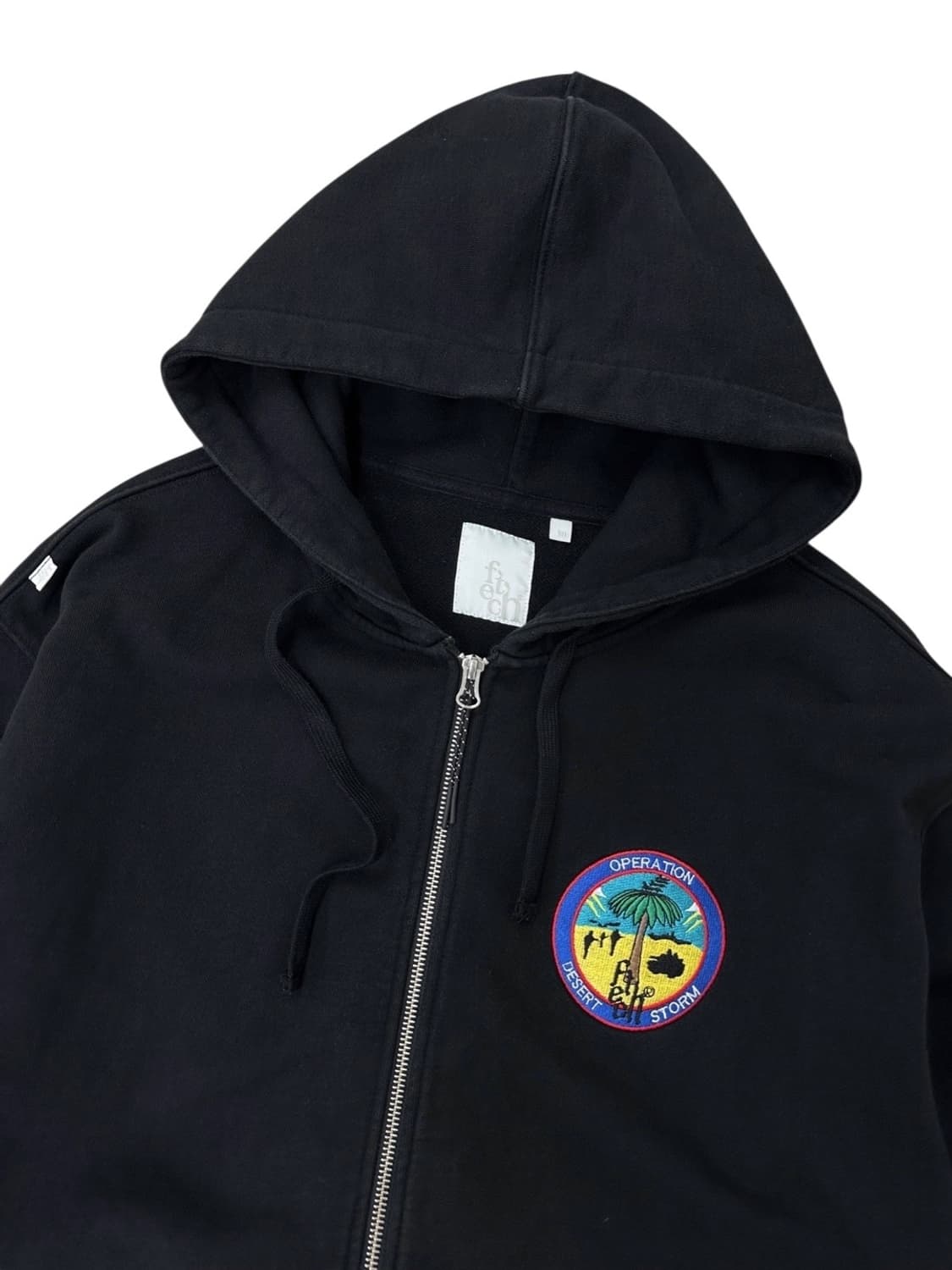 Fetch 패치선데이 후드집업 블랙 (M~XL)  상품이미지3