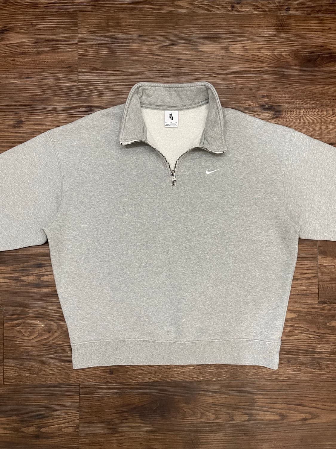 나이키 NRG 솔로 스우시 헤비 웨이트 BB 쿼터 집 탑 그레이 헤더 상품이미지3