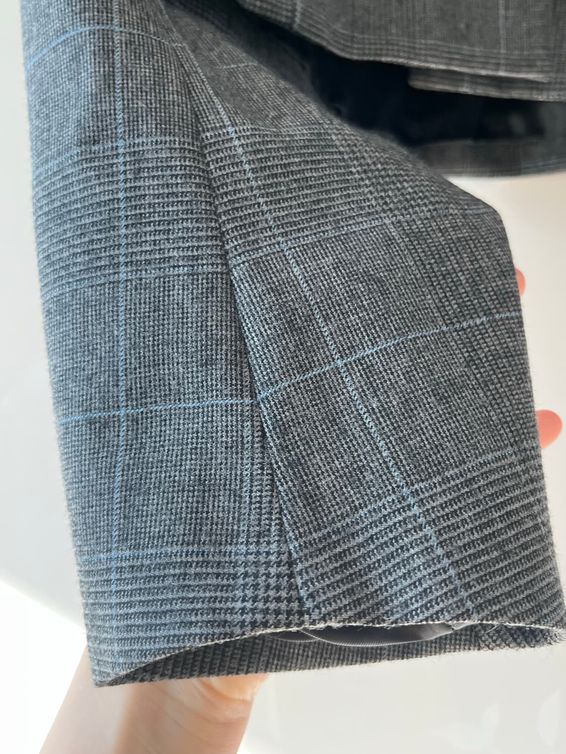 아르켓arket Cropped Wool Blend Blazer그레이체크 상품이미지5