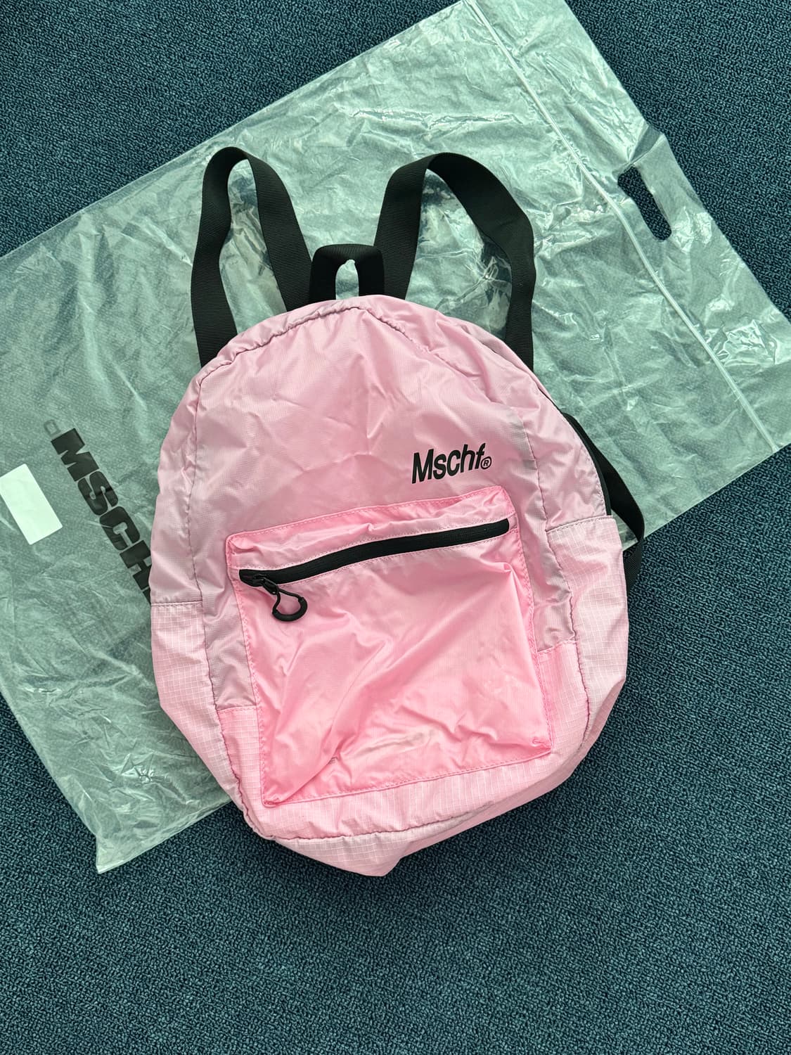 미스치프 나일론 백팩 (Pink, White) 상품이미지4