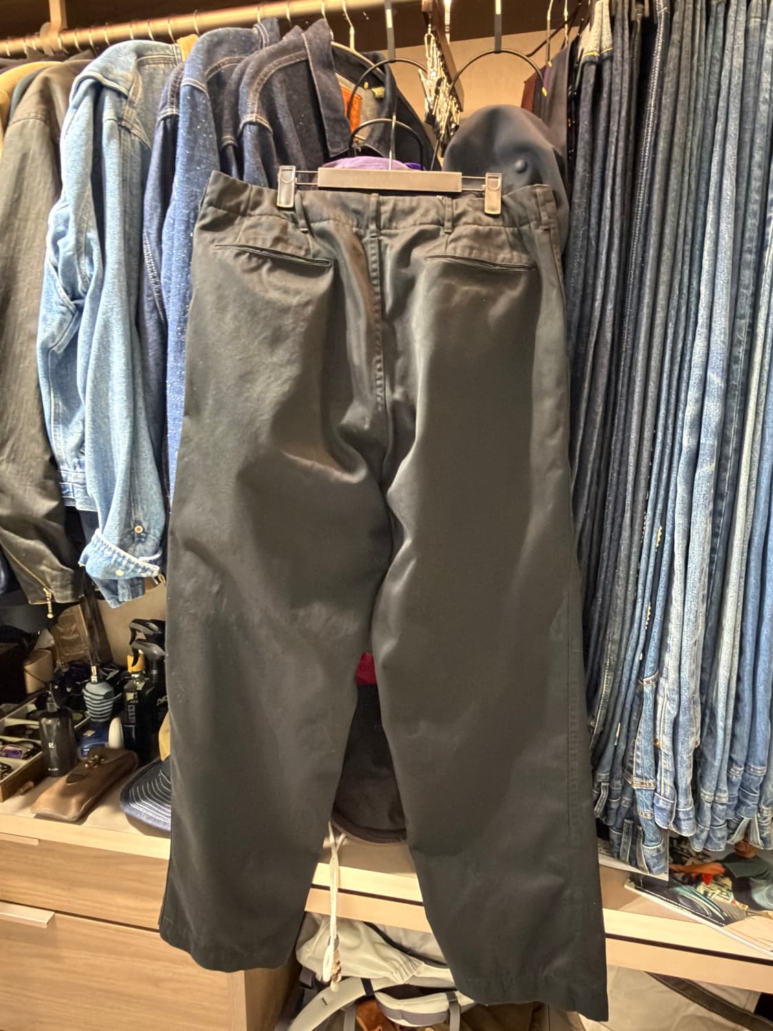 25ss 나나미카 와이드 치노 블랙 36 상품이미지3