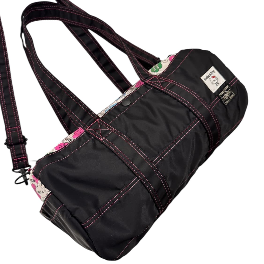 포터 x 아트모스 x 헬로키티 2way 보스턴백 블랙 상품이미지5