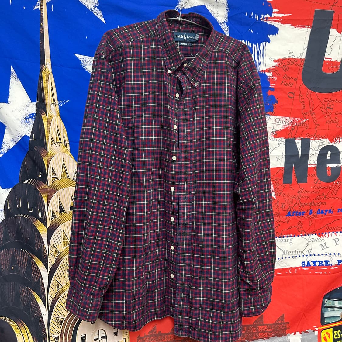 s급 폴로랄프로렌 클래식핏 스트릿 오버체크셔츠 2XL110 상품이미지3