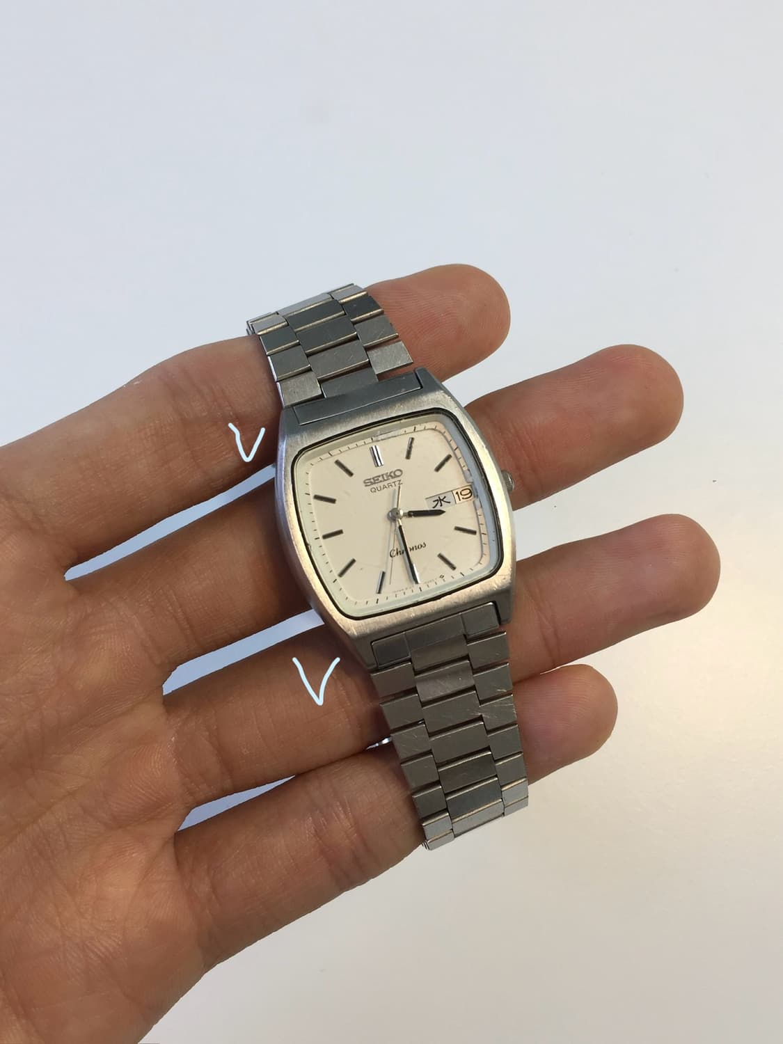 80s seiko chronos square quartz 상품이미지10