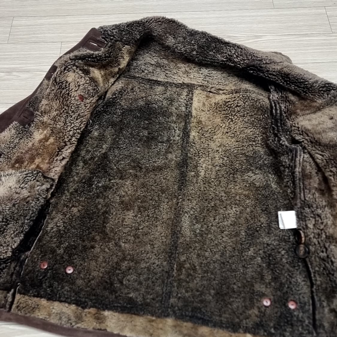 80,90년대 톰보이 양가죽양털 스웨이드 무스탕 트러커자켓(95-100) 상품이미지7