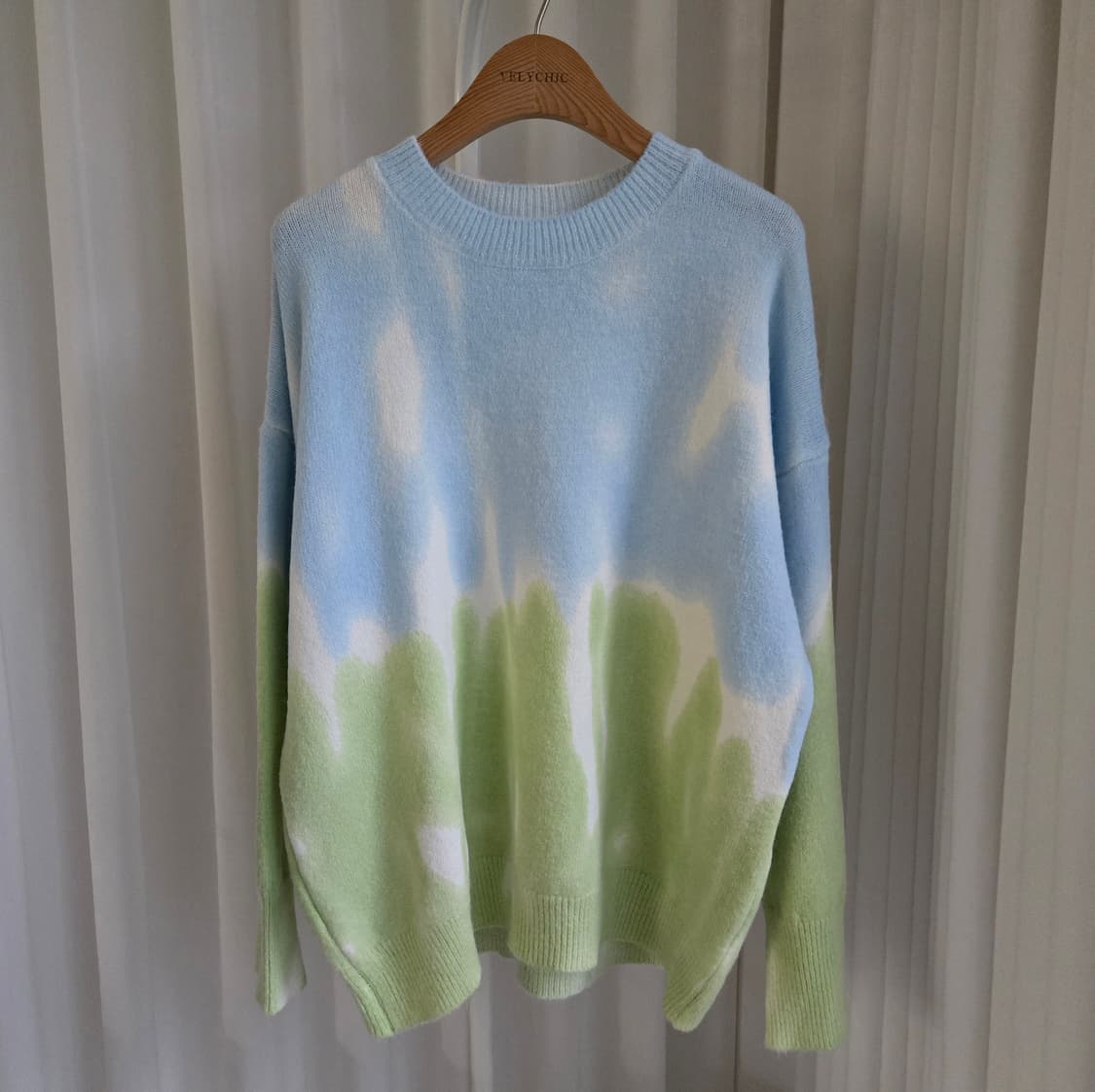 빈티지 물나염 그라데이션 루즈핏 니트 상품이미지2