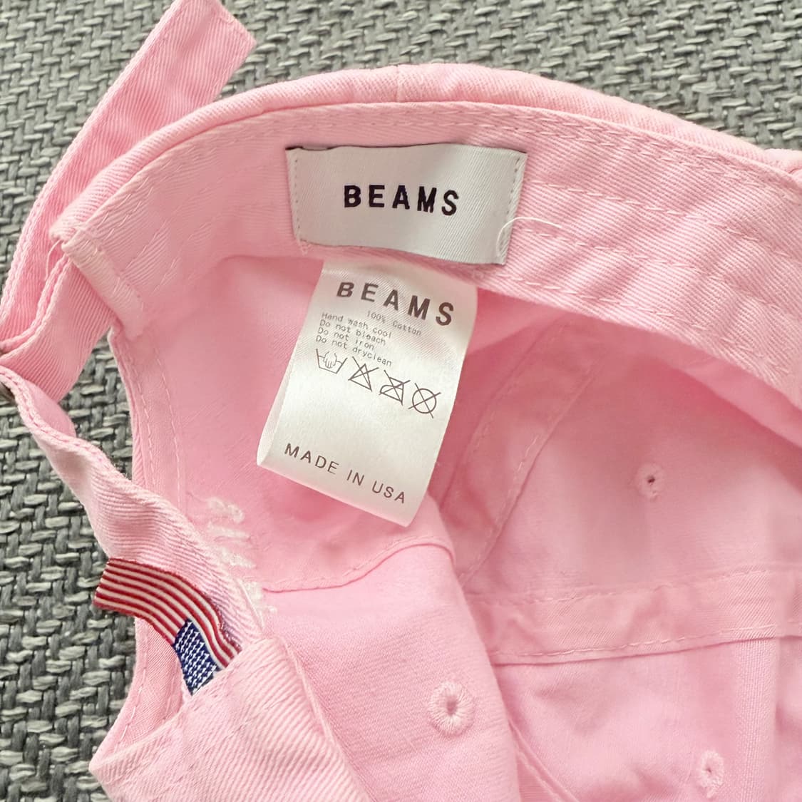 USA 빔즈 beems 핑크 40 볼캡 상품이미지3