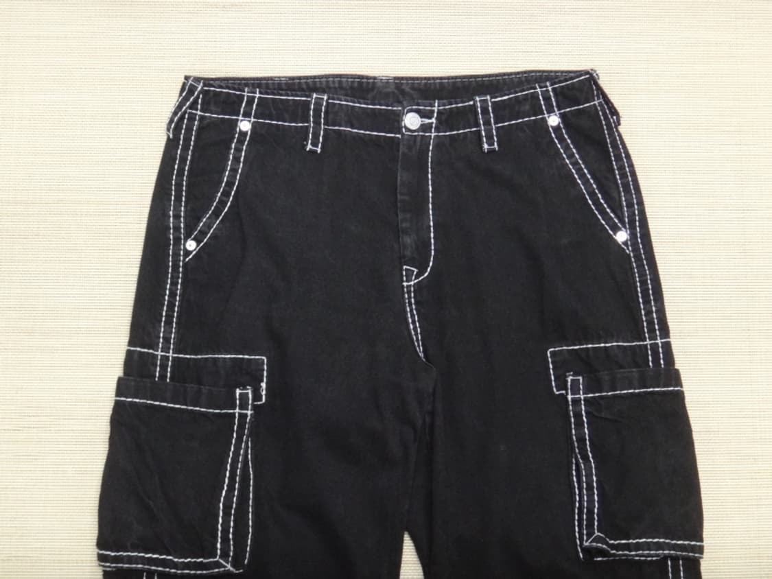 (36인치) 트루릴리젼 남성 카고 와이드 데님 팬츠 상품이미지4