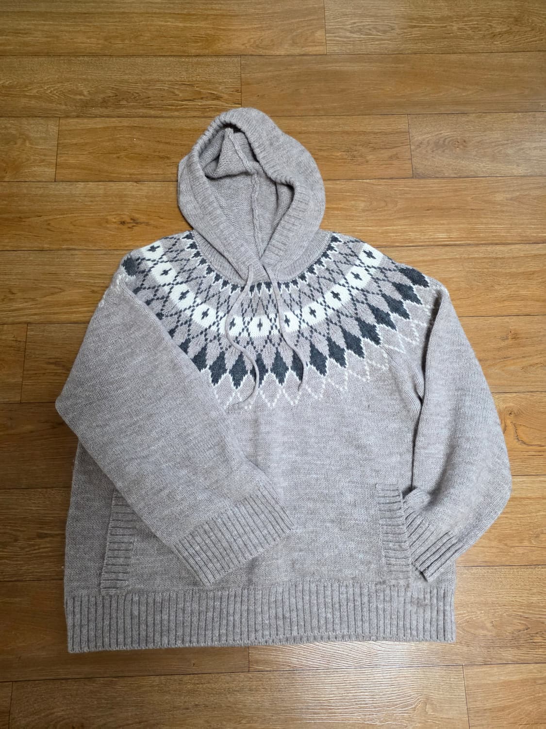 360Sweater 노르딕 후드 니트 상품이미지1