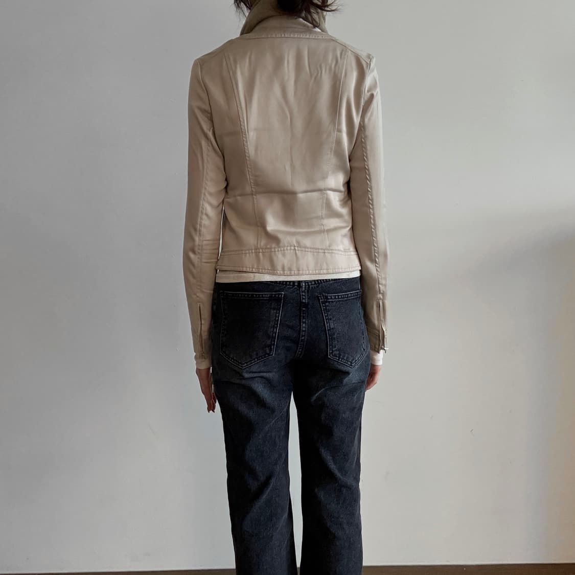 Untitled Pintuck Zip Cropped Jacket 상품이미지3