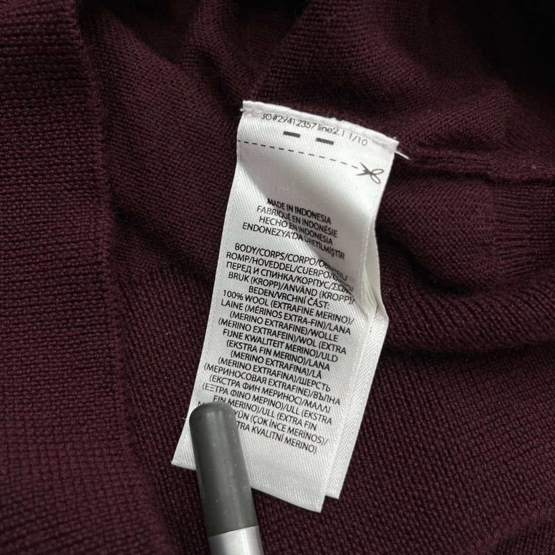 폴로 랄프로렌 버건디포니 버건디 니트 M 상품이미지5