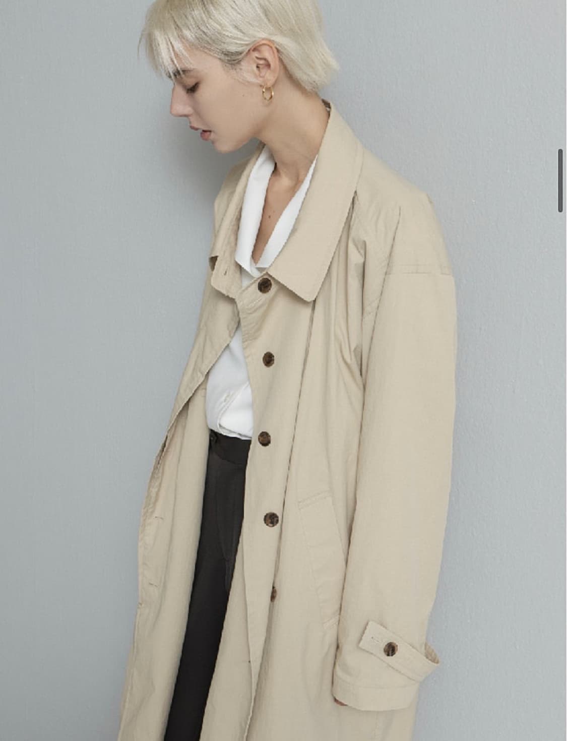 오어 Ore 밀로 트렌치코트 롱코트 프리사이즈 상품이미지7