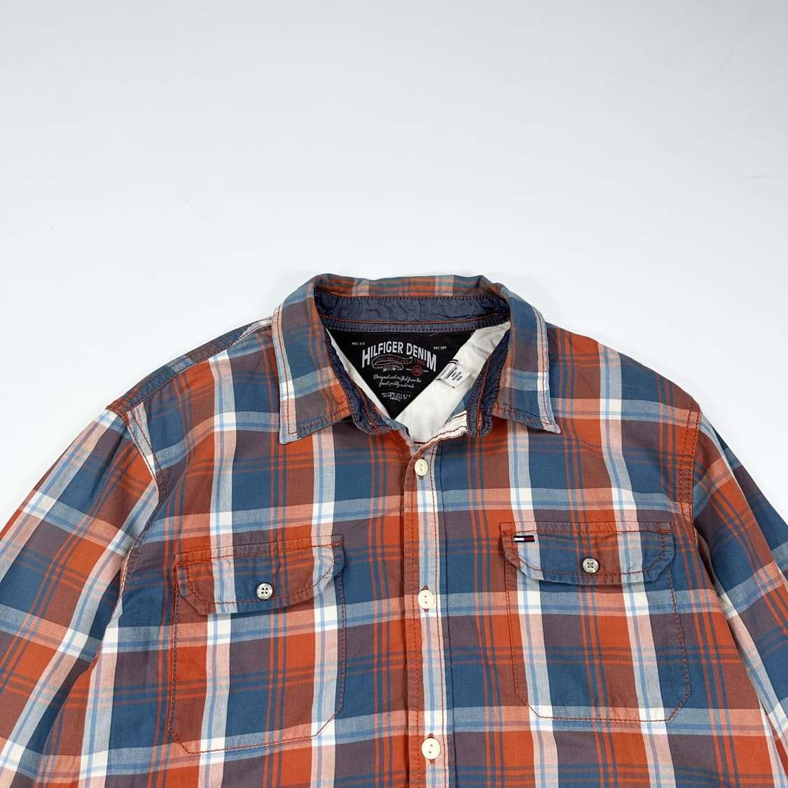 타미힐피거 데님 플래그 체크셔츠 (L) 상품이미지1