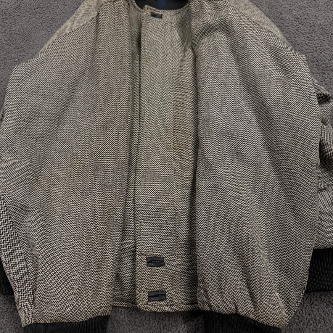 [정품/100] YSL 입생로랑 체크 헤링본 바시티 자켓 상품이미지8