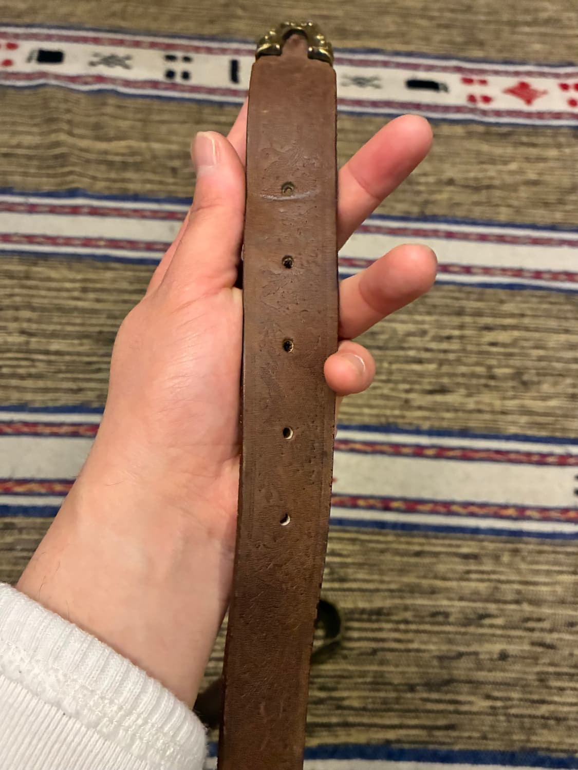 (27~30)90s CANADA 리얼 베지터블 레더 빈티지 웨스턴벨트 상품이미지5