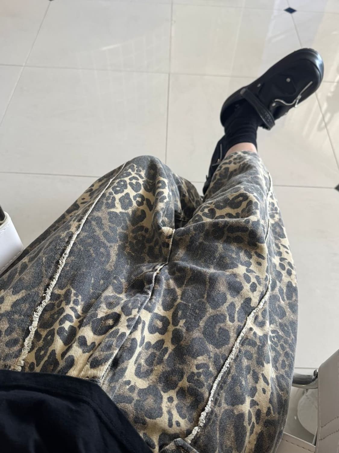 BAGGY SHORT 레오파드 버기 반바지 상품이미지2