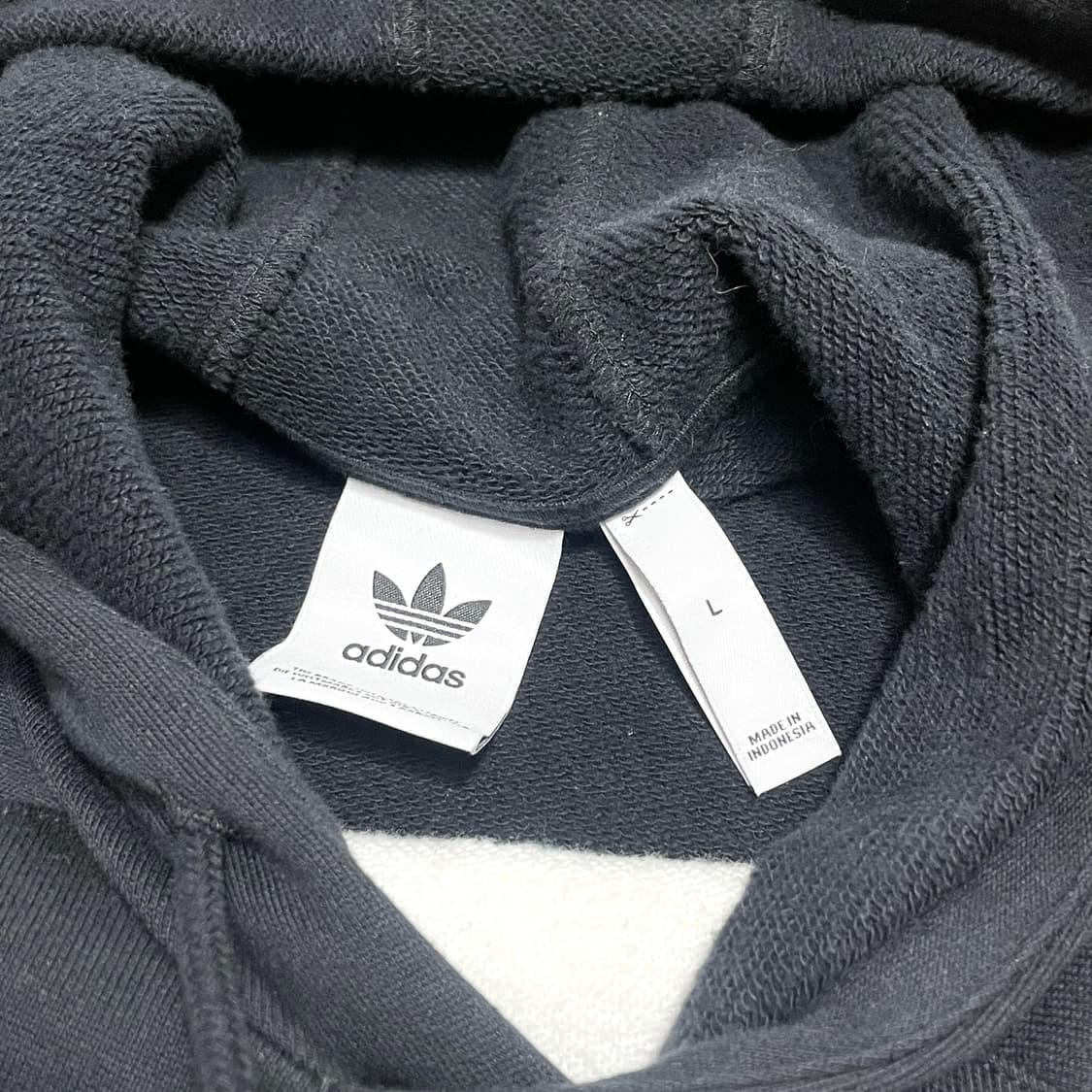 아디다스 파이어버드 빅로고 블랙 나그랑 후드티셔츠 남성L 상품이미지5