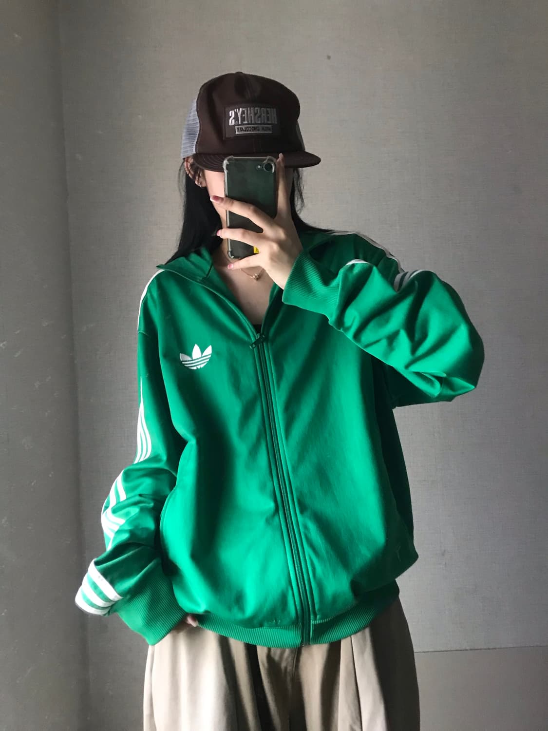 아디다스 그린 구파이어버드 트랙탑 상품이미지2