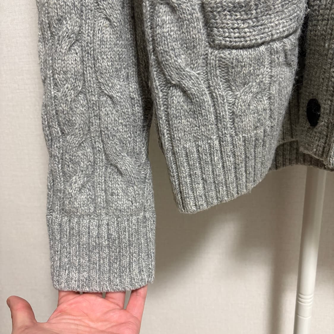 아베크롬비 케이블 숄카라 가디건 / 그레이, L 상품이미지6