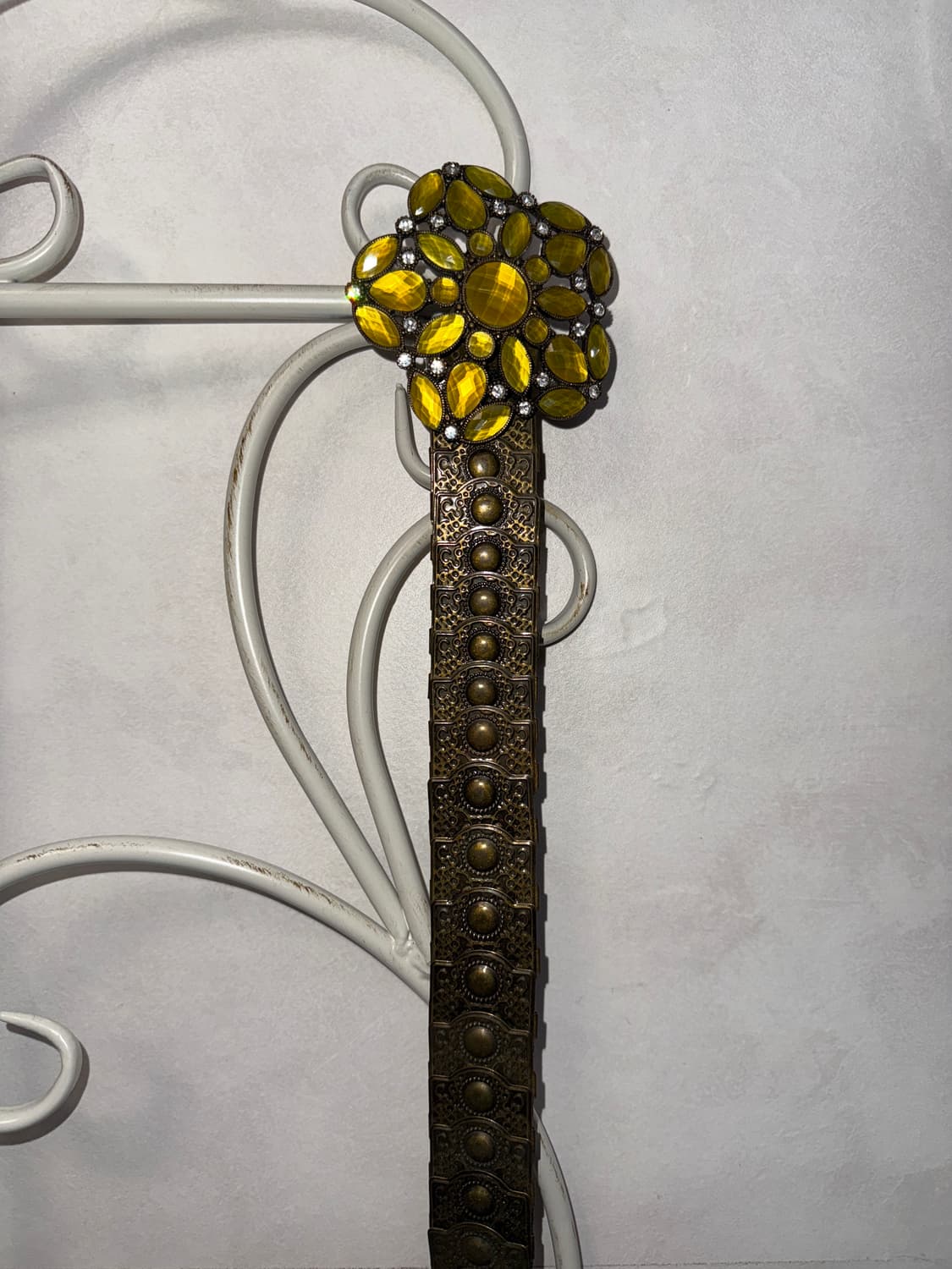 Gold flower antique banding chain belt 상품이미지5