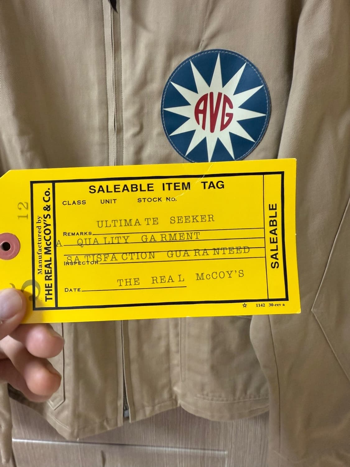 리얼 맥코이 플라잉 타이거 자켓 40 상품이미지5