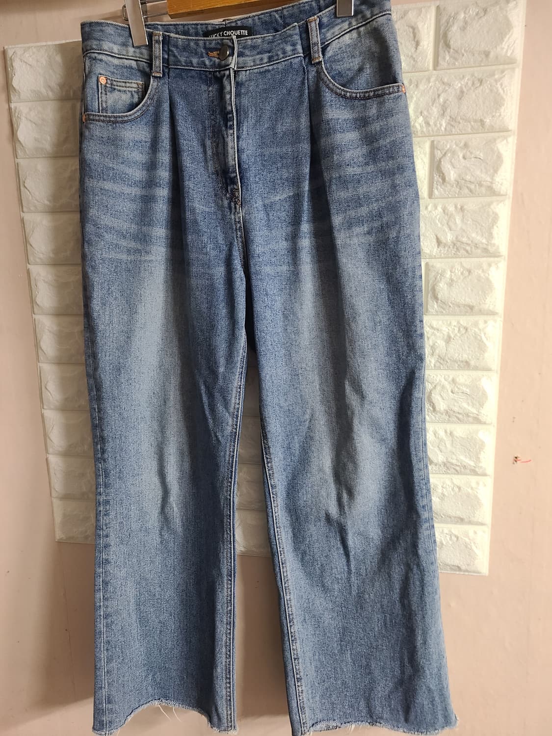 럭키슈에뜨 데님 와이드 팬츠(30) 상품이미지1