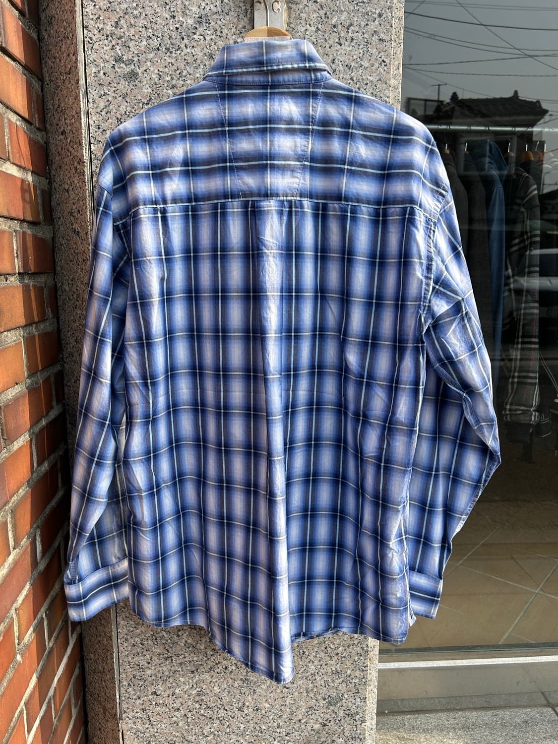 랭글러 옴브레체크셔츠 상품이미지5