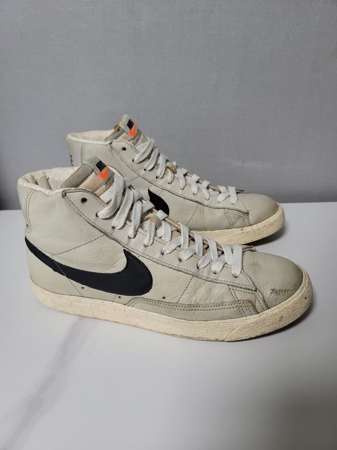 NIKE VNTG 09s  나이키 빈티지 블레이저 레더 회검 원판 270 상품이미지3