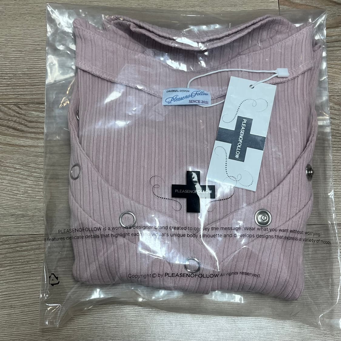 플리즈노팔로우 버니탑 핑크 상품이미지1