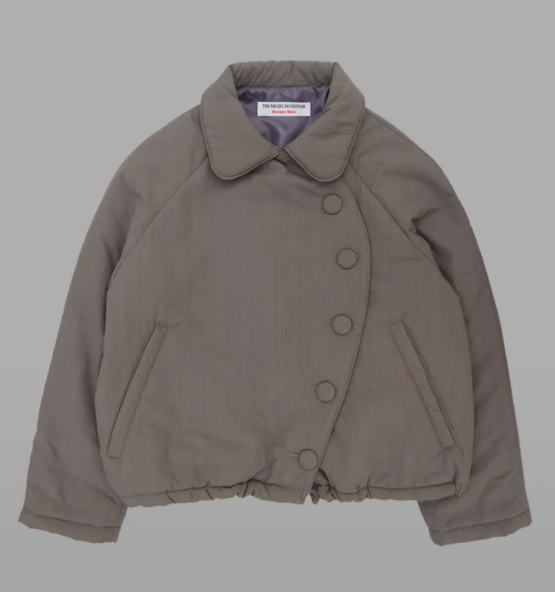 더뮤지엄비지터 라운드 언발란스 퍼프 자켓 패딩 판매 상품이미지1